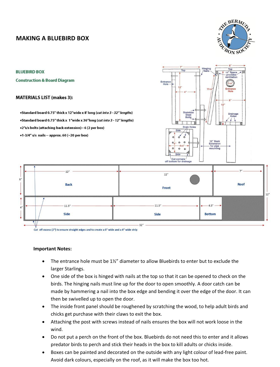 Built my first traditional eastern bluebird house, image size:965x1265